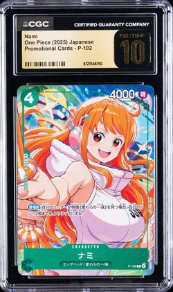 2025 ONE PIECE JPN PROMO CARDS #P-102 NAMI CGC 10 PRISTINE - Image 1