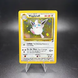 Pokemon TCG Wigglytuff Base Set 2 Holo Unlimited Rare Card 19/130 LP/MP -j - Image 1