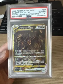 PSA 10 Giratina VSTAR 261/172 UR VSTAR Universe Japanese Gold Pokemon Card - Image 1
