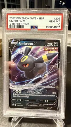 PSA 10 GEM MINT Umbreon V SWSH203 SWSH: Sword & Shield Promo Cards Holo - Image 1