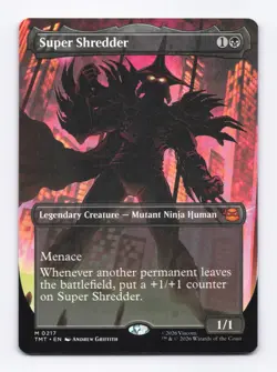 Super Shredder (Borderless) 0217 (M) MTG Teenage Mutant Ninja Turtles (TMT) - Image 1