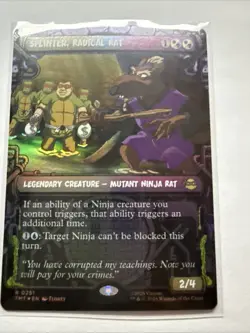 Splinter, Radical Rat (Showcase) R Teenage Mutant Ninja Turtles 251 Foil NM - Image 1