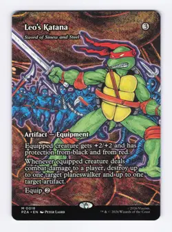 Leo's Katana (Borderless) 0018 (M) MTG Teenage Mutant Ninja Turtles (PZA) - Image 1