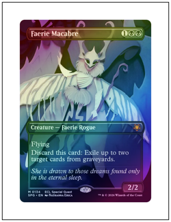 1x Faerie Macabre, Foil Special Guest, Lorwyn Eclipsed, Magic MTG NM - Image 1