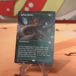 Magic: The Gathering Sylvan Library Borderless Mythic Dominaria 441 English - Image 2