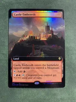 Castle Embereth (Extended Art) Throne of Eldraine FOIL NM - Image 1