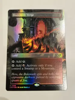 MTG Blazemire Verge borderless foil #329 Duskmourn: House of Horror Near Mint - Image 1