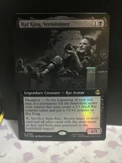 Rat King, Verminister (Extended Art) 266 NM Foil MTG TMT Magic - Image 1