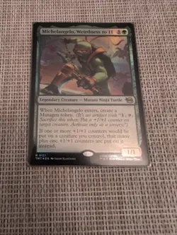 Michelangelo, Weirdness to 11 Teenage Mutant Ninja Turtles - Near Mint Foil - Image 1