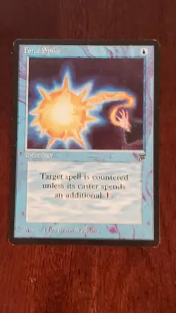 Force Spike Legends EX/LP #58 MTG Magic the Gathering Interrupt Common Blue - Image 1