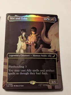 MTG: Mai and Zuko - Foil - Borderless - Avatar: The Last Airbender - Image 1