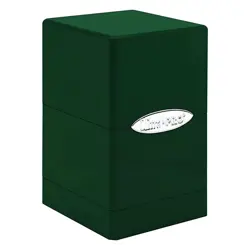 1 Ultra PRO Hi-Gloss Emerald Green Satin Cube Deck Box - Image 1