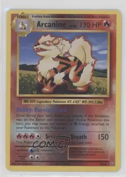 Arcanine Reverse Foil Pokemon XY Evolutions 20th Anniversary #18 - Image 1
