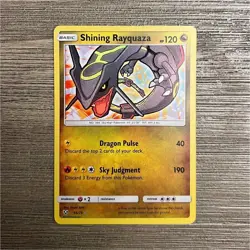 (EPIC) Pokemon Shining Rayquaza 56/73 Shining Legends Shiny Holo Rare Dragon - Image 1