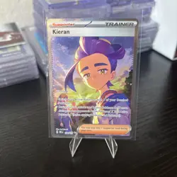 Pokemon Kieran Trainer Special Illustration 174/131 Prismatic Evolutions Holo NM - Image 1