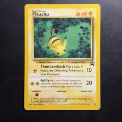 Pokemon Vintage Promo #27 Pikachu Wotc Black Star Movie Promo 2000 - Image 1