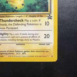 Pokemon Vintage Promo #27 Pikachu Wotc Black Star Movie Promo 2000 - Image 4