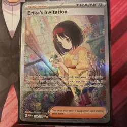 Pokemon Erika's Invitation 203/165 Scarlet & Violet 151 Illustration Rare Holo - Image 1