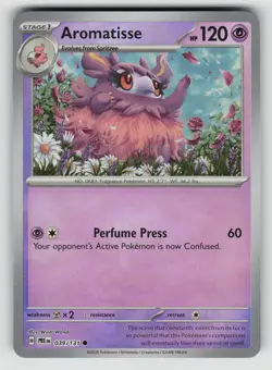 Aromatisse 039/131 Common Prismatic Evolutions Pokemon NM - Master ball - Image 1