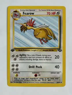 Fearow 1999 Pokemon Game Jungle 1st Edition Uncommon #36/64 * Near Mint - Image 1