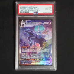 Pokemon Shadow Rider Calyrex VMAX Alternate Art Secret Rare Holo PSA 10 205/198 - Image 1