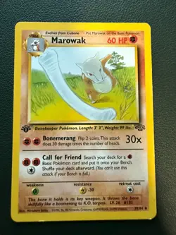 Marowak Uncommon 1st Edition Jungle 39/64 Pokemon First Vintage Retro Rare - Image 3