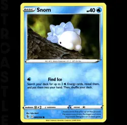 Snom #084/264 Common Fusion Strike 2021 EN Water Type Pokemon TCG - Image 1