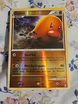 Pokemon TCG Diglett 61/102 Triumphant Reverse Holo - Image 1