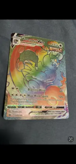 Pokemon Tornadus VMAX Secret Rare Full Art Holo 218/198 Chilling Reign - Image 1