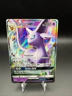 Pokemon TCG Espeon GX Full Art Ultra Rare Sm35 Black Star Promo - Image 1