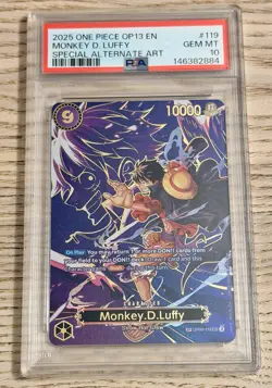 One Piece - Monkey D. Luffy SP OP09-119 - OP13 Carrying On His Will PSA 10 - Image 1
