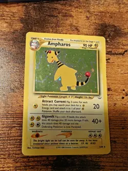 Ampharos 1/64 Pokemon Neo Revelation Holo Rare HP Card - Image 1
