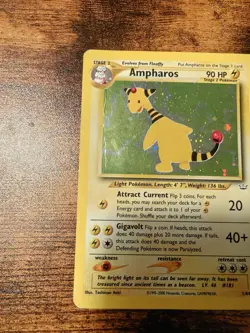 Ampharos 1/64 Pokemon Neo Revelation Holo Rare HP Card - Image 3