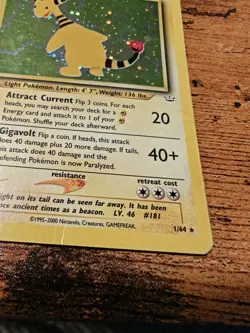 Ampharos 1/64 Pokemon Neo Revelation Holo Rare HP Card - Image 4