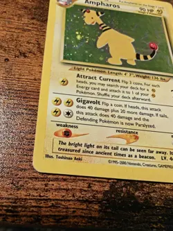 Ampharos 1/64 Pokemon Neo Revelation Holo Rare HP Card - Image 5