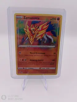 Pokemon Zamazenta 102/185 Vivid Voltage Sword & Shield Amazing Rare Card - Image 1