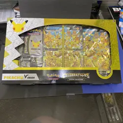 Pikachu V Union celebrations Premium collection Pokemon Trading Cards - Image 1