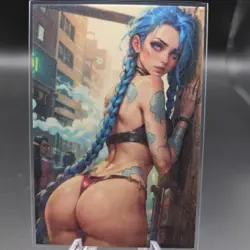 Jinx League Of Legends Anime Waifu Card Doujin ACG Goddess Holo - Image 1