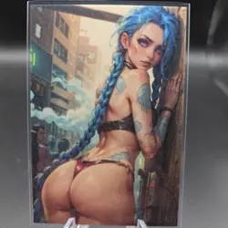 Jinx League Of Legends Anime Waifu Card Doujin ACG Goddess Holo - Image 2
