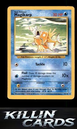 Magikarp 035/102 Pokemon Uncommon Base Set Card LP - Image 1
