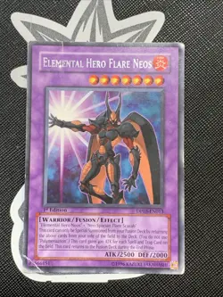 Yugioh Card TCG Elemental Hero Flare Neos DP03-EN013 1st Edition Heavily Played - Image 1