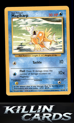 Magikarp 035/102 Pokemon Uncommon Base Set Card LP - Image 1