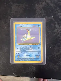 Pokemon TCG Lapras Fossil Holo Rare Card 10/62 1999 Edition Pokemon - Image 1