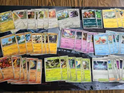 Mega Evolution 65 Card Bulk Lot + 2 Holos Pokemon No Duplicates English - Image 1