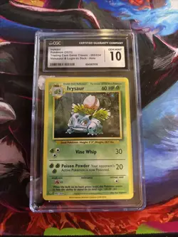 Ivysaur 002/034 Holo Trading Card Game Classic 2023 CGC GEM MINT 10 - Image 1