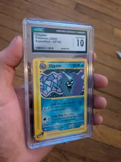 (POP 17) CGC 10 GEM MINT Pokemon Expedition Base Set 42/165 Cloyster Card - Image 2
