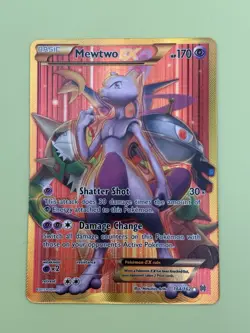 Mewtwo EX Full Art Secret Rare Card 164/162 XY Breakthrough - Image 3