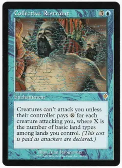 Collective Restraint 2000 Invasion Blue Rare Enchantment MTG SP - NM AZ1 - Image 1