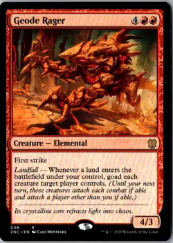 Commander: Zendikar Rising #6 Geode Rager - Image 1