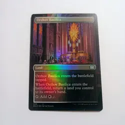 Orzhov Basilica ** FOIL BORDERLESS ** Bounce Dual Land - Double Masters 2022 MTG - Image 1